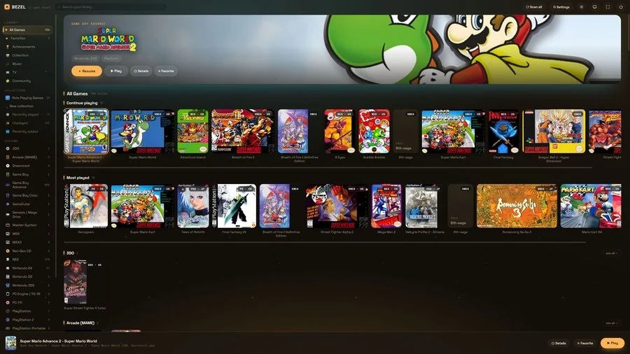 Bezel Amber theme